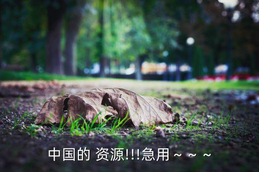 我國資源利用率數(shù)據(jù),我國的資源利用率存在著四低
