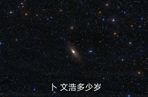 卜 文浩多少歲