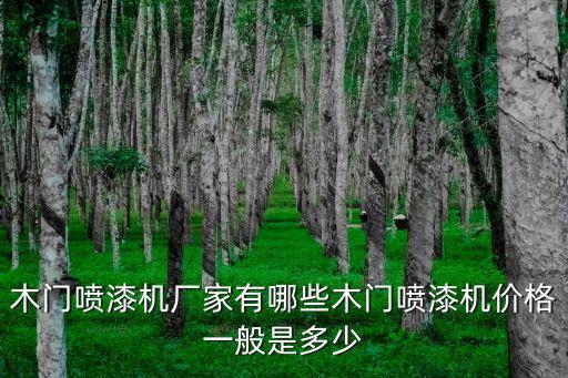 木門噴漆機廠家有哪些木門噴漆機價格一般是多少
