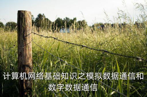計(jì)算機(jī)網(wǎng)絡(luò)基礎(chǔ)知識(shí)之模擬數(shù)據(jù)通信和數(shù)字?jǐn)?shù)據(jù)通信