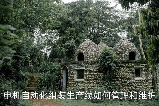 電機自動化組裝生產(chǎn)線如何管理和維護