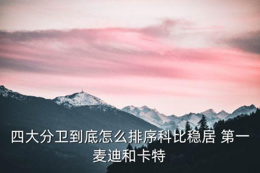 四大分衛(wèi)到底怎么排序科比穩(wěn)居 第一麥迪和卡特