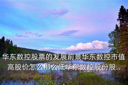 華東數(shù)控股票的發(fā)展前景華東數(shù)控市值高股價(jià)怎么那么低華東數(shù)控股份股...