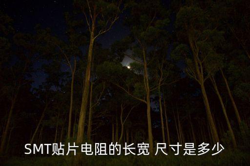 SMT貼片電阻的長(zhǎng)寬 尺寸是多少