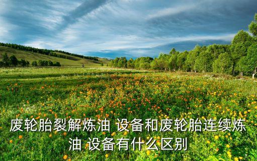 廢輪胎裂解煉油 設(shè)備和廢輪胎連續(xù)煉油 設(shè)備有什么區(qū)別