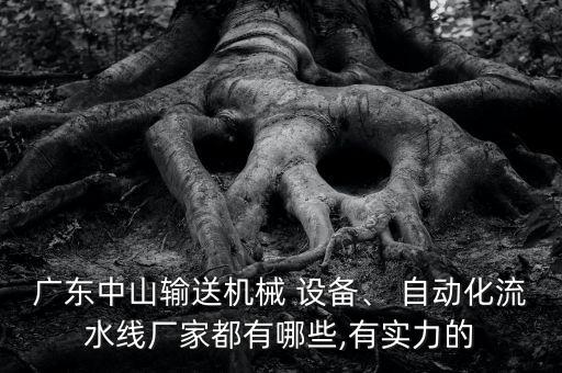 廣東中山輸送機(jī)械 設(shè)備、 自動(dòng)化流水線廠家都有哪些,有實(shí)力的
