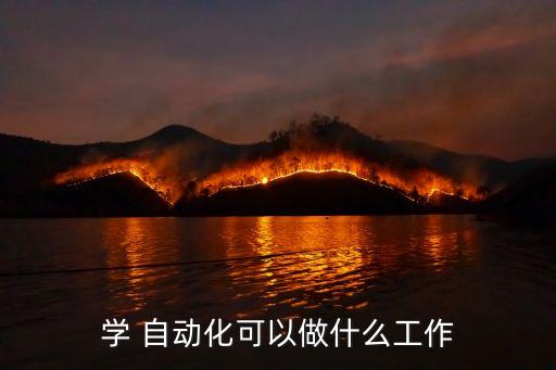 學(xué) 自動化可以做什么工作