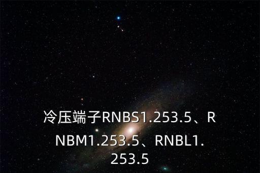 冷壓端子RNBS1.253.5、RNBM1.253.5、RNBL1.253.5