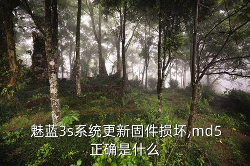  魅藍(lán)3s系統(tǒng)更新固件損壞,md5正確是什么