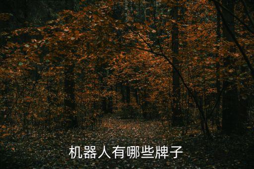 機器人有哪些牌子