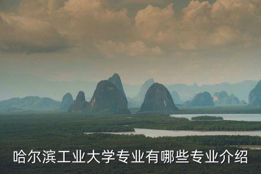 哈爾濱工業(yè)大學(xué)專業(yè)有哪些專業(yè)介紹