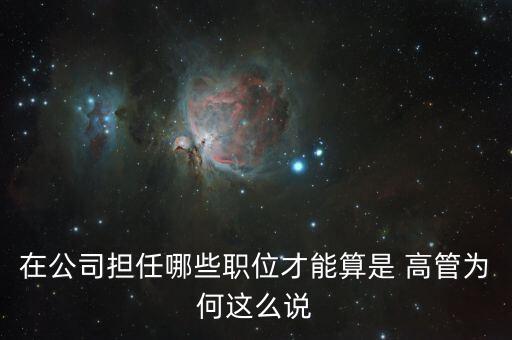 高管