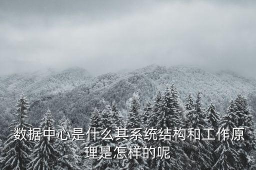  數(shù)據(jù)中心是什么其系統(tǒng)結構和工作原理是怎樣的呢