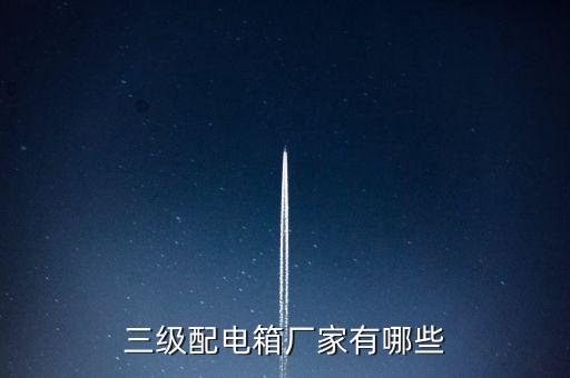 三級配電箱廠家有哪些