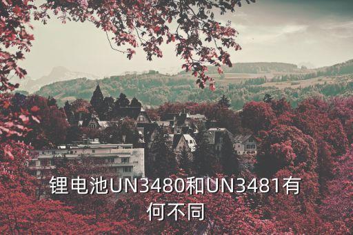 鋰電池UN3480和UN3481有何不同