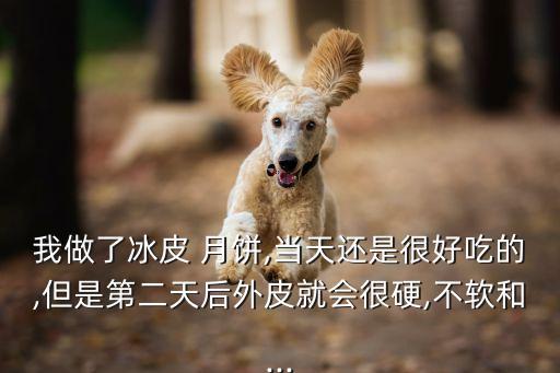 我做了冰皮 月餅,當(dāng)天還是很好吃的,但是第二天后外皮就會很硬,不軟和...