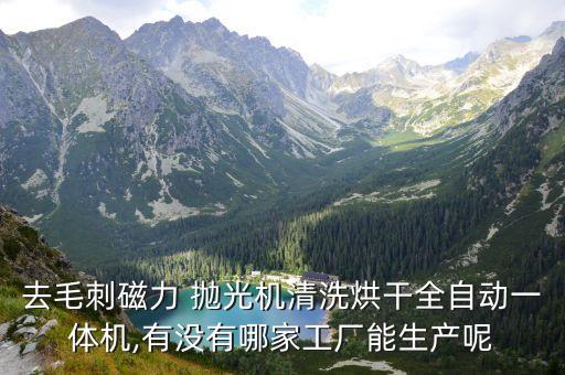 去毛刺磁力 拋光機(jī)清洗烘干全自動(dòng)一體機(jī),有沒有哪家工廠能生產(chǎn)呢