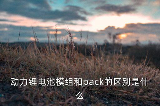 動力鋰電池模組和pack的區(qū)別是什么