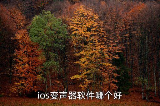 ios變聲器軟件哪個好