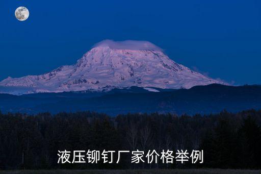 液壓鉚釘廠家價(jià)格舉例