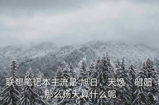 聯(lián)想筆記本主流是 旭日、天逸、昭陽,那么揚(yáng)天算什么呢