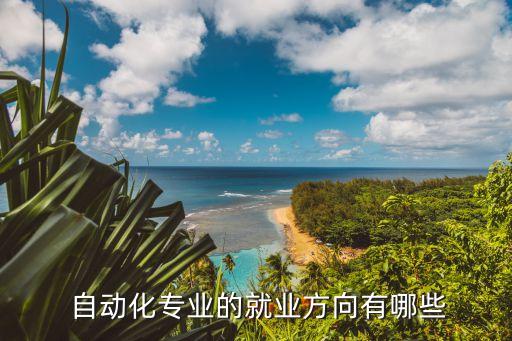  自動化專業(yè)的就業(yè)方向有哪些
