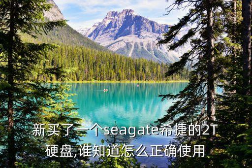 新買了一個(gè)seagate希捷的2T硬盤,誰(shuí)知道怎么正確使用