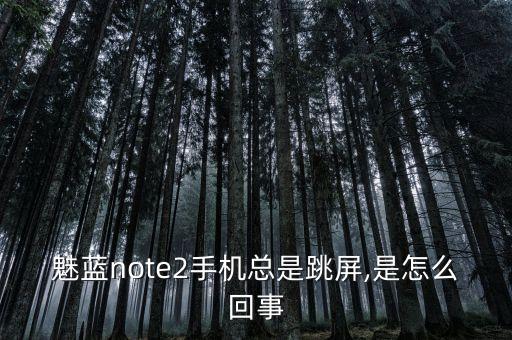 魅藍note2手機總是跳屏,是怎么回事