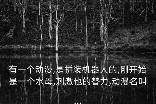 有一個(gè)動(dòng)漫,是拼裝機(jī)器人的,剛開(kāi)始是一個(gè)水母,刺激他的替力,動(dòng)漫名叫...