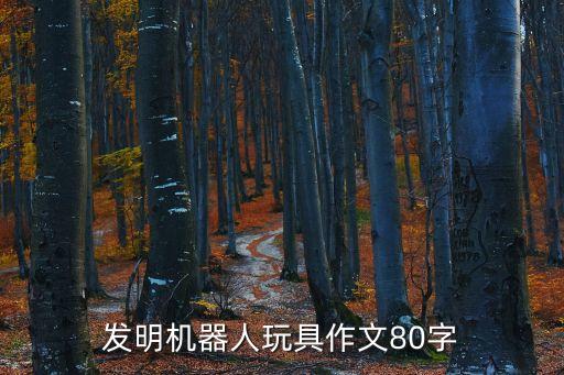 發(fā)明機(jī)器人玩具作文80字
