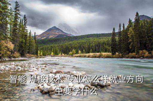 智能 焊接技術(shù) 專業(yè)怎么樣就業(yè)方向主要學(xué)什么