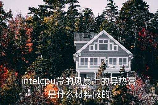 intelcpu帶的風(fēng)扇上的導(dǎo)熱膏是什么材料做的