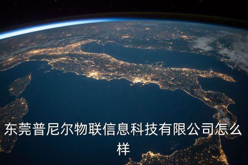 東莞普尼爾物聯(lián)信息科技有限公司怎么樣