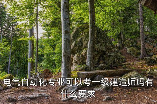電氣自動(dòng)化專(zhuān)業(yè)可以考一級(jí)建造師嗎有什么要求
