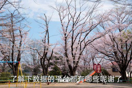 了解下數(shù)據(jù)的平臺都有哪些呢謝了