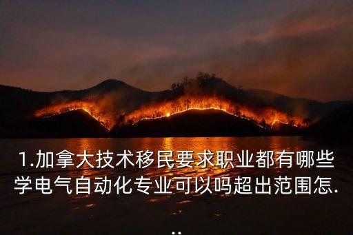 自動化專業(yè)出國受限制嗎,電氣自動化專業(yè)就業(yè)前景好嗎?