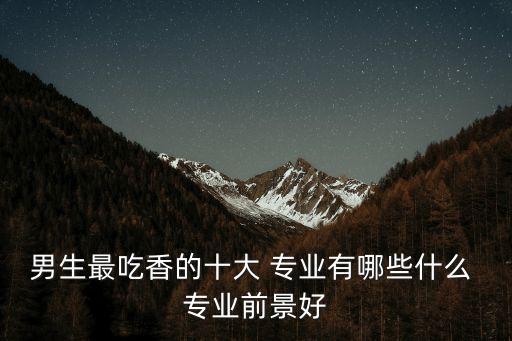 男生最吃香的十大 專業(yè)有哪些什么 專業(yè)前景好