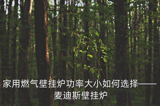 家用燃氣壁掛爐功率大小如何選擇—— 麥迪斯壁掛爐