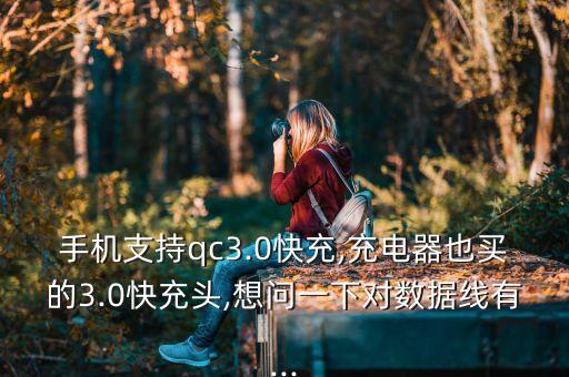 手機(jī)支持qc3.0快充,充電器也買(mǎi)的3.0快充頭,想問(wèn)一下對(duì)數(shù)據(jù)線有...