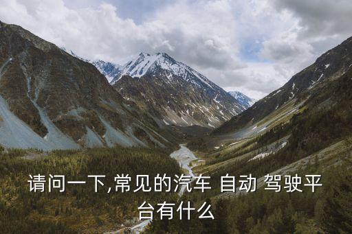 自動(dòng)駕駛用哪些科技設(shè)備,船舶駕駛臺(tái)設(shè)備有哪些內(nèi)容