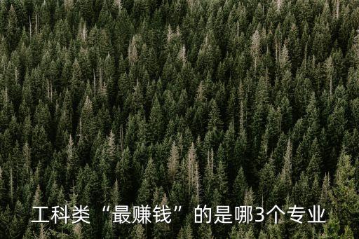 工科類“最賺錢”的是哪3個專業(yè)