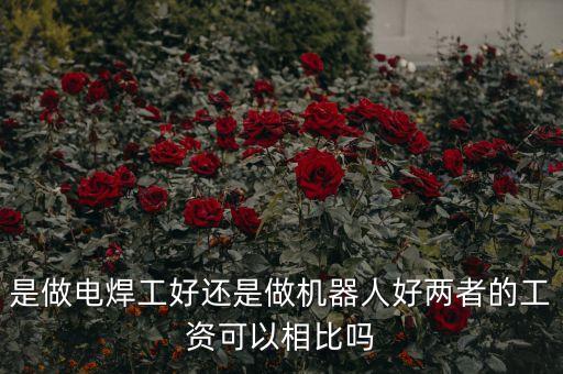 是做電焊工好還是做機器人好兩者的工資可以相比嗎