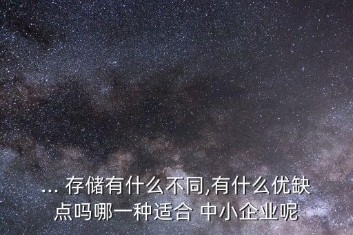 ... 存儲(chǔ)有什么不同,有什么優(yōu)缺點(diǎn)嗎哪一種適合 中小企業(yè)呢