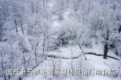 國產十五家主要半導體設備廠商介紹