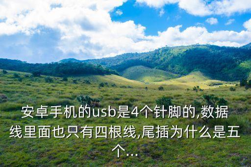 安卓手機(jī)的usb是4個針腳的,數(shù)據(jù)線里面也只有四根線,尾插為什么是五個...