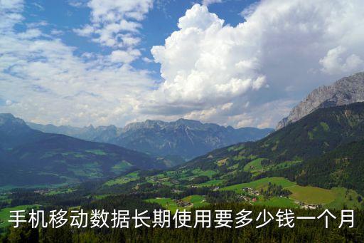 手機(jī)移動(dòng)數(shù)據(jù)長(zhǎng)期使用要多少錢一個(gè)月