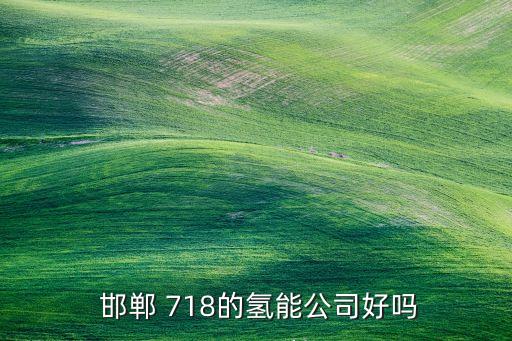  邯鄲 718的氫能公司好嗎