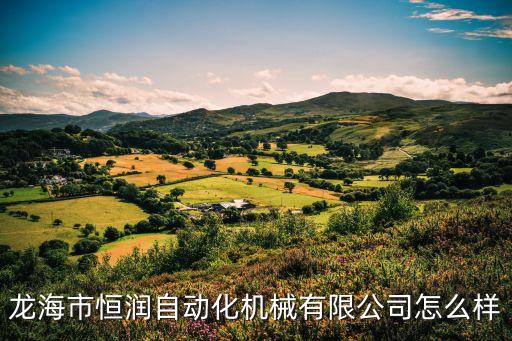 龍海市恒潤(rùn)自動(dòng)化機(jī)械有限公司怎么樣