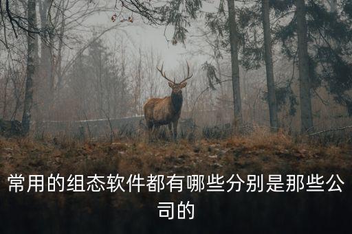 常用的組態(tài)軟件都有哪些分別是那些公司的