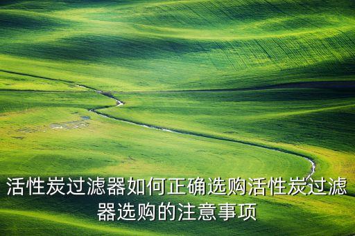 活性炭過(guò)濾器如何正確選購(gòu)活性炭過(guò)濾器選購(gòu)的注意事項(xiàng)